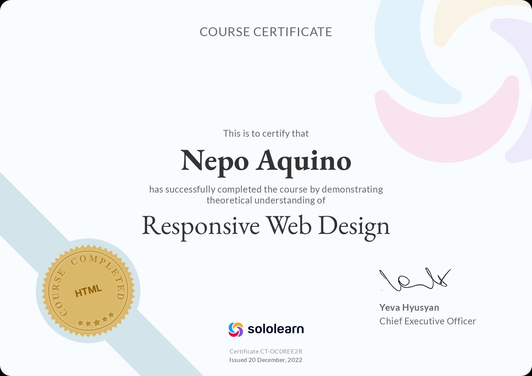 Solo Responsive Web Design