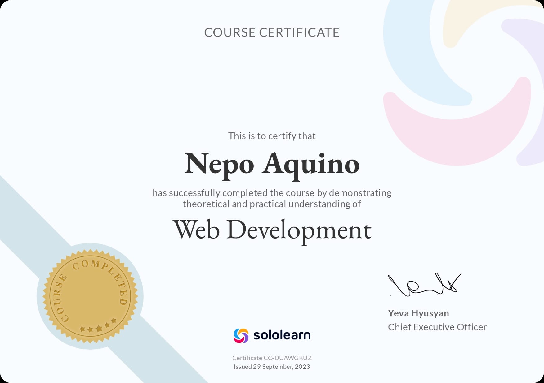 Solo Web Development