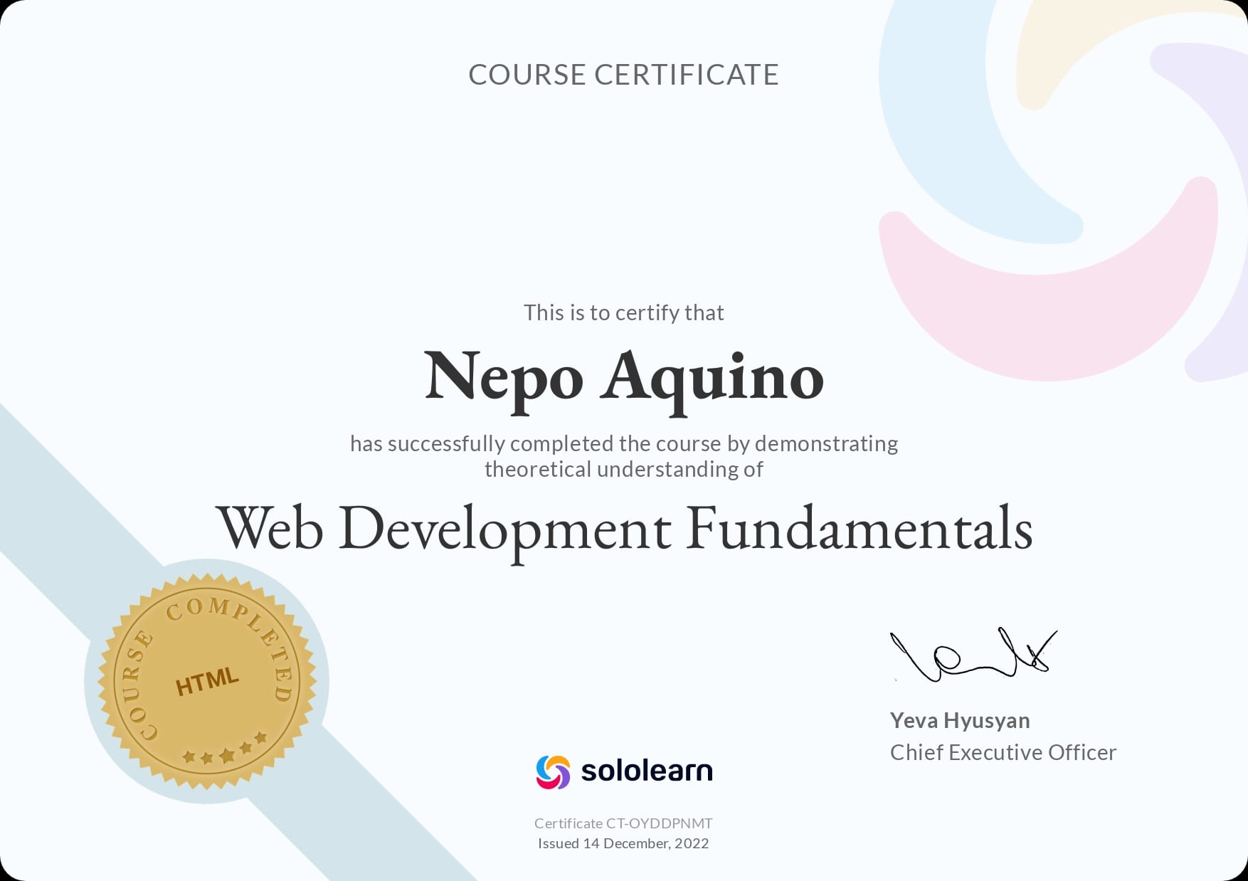 Solo Web Development Fundamentals