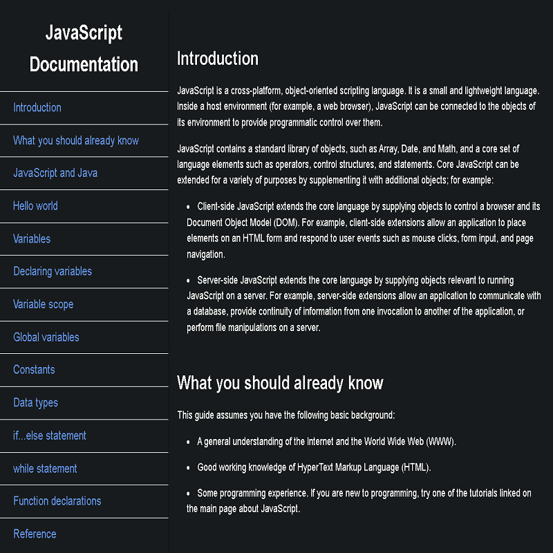documentation